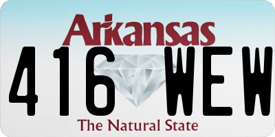 AR license plate 416WEW