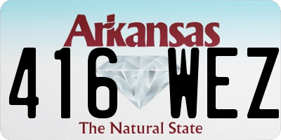 AR license plate 416WEZ