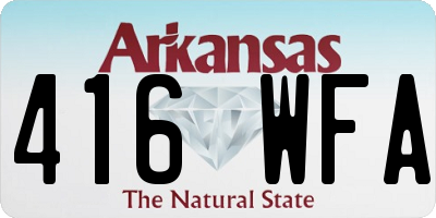 AR license plate 416WFA