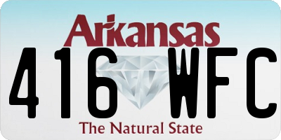 AR license plate 416WFC