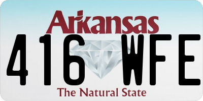 AR license plate 416WFE