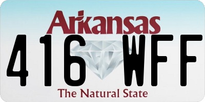 AR license plate 416WFF