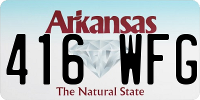 AR license plate 416WFG