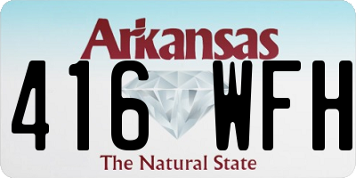AR license plate 416WFH