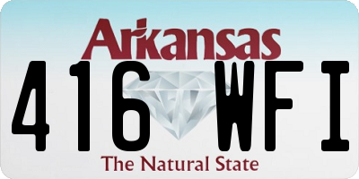 AR license plate 416WFI
