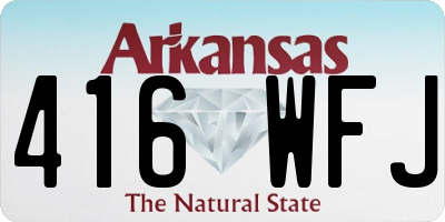 AR license plate 416WFJ