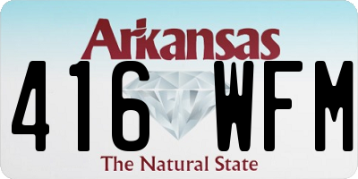 AR license plate 416WFM