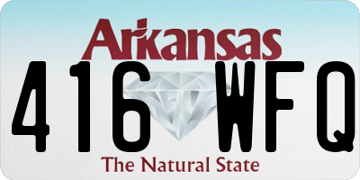 AR license plate 416WFQ