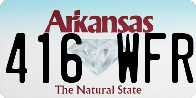 AR license plate 416WFR