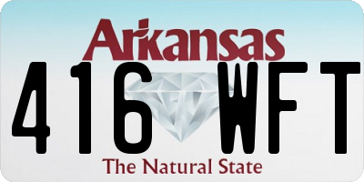 AR license plate 416WFT