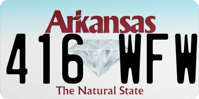 AR license plate 416WFW