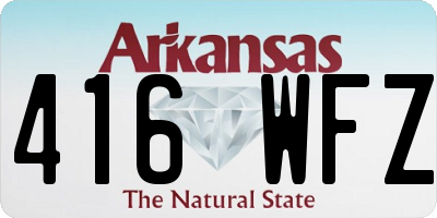 AR license plate 416WFZ