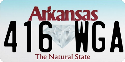 AR license plate 416WGA
