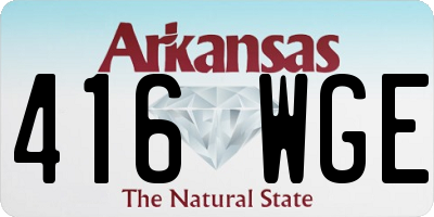 AR license plate 416WGE