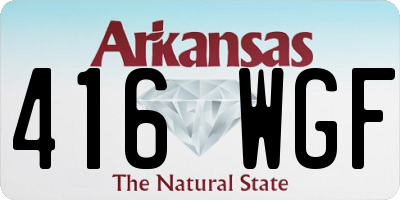 AR license plate 416WGF