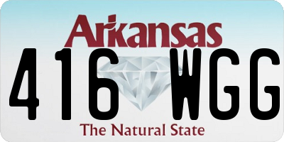 AR license plate 416WGG