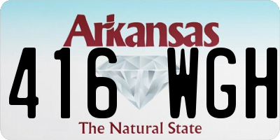 AR license plate 416WGH