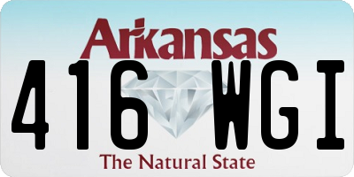 AR license plate 416WGI