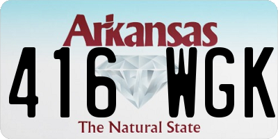 AR license plate 416WGK