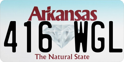 AR license plate 416WGL