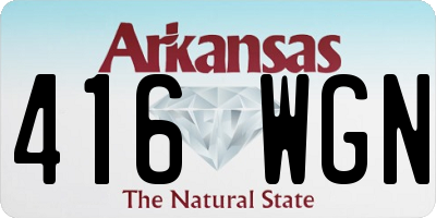 AR license plate 416WGN