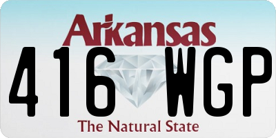 AR license plate 416WGP