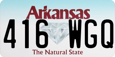 AR license plate 416WGQ