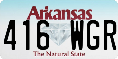 AR license plate 416WGR