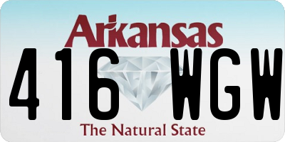 AR license plate 416WGW