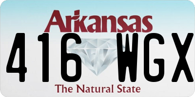 AR license plate 416WGX