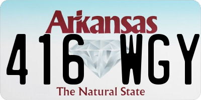 AR license plate 416WGY