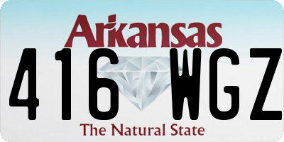 AR license plate 416WGZ