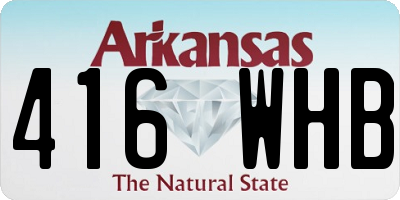 AR license plate 416WHB