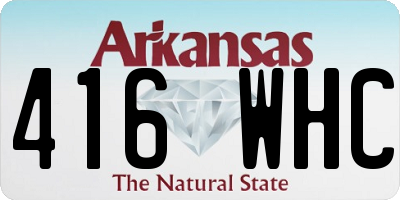 AR license plate 416WHC