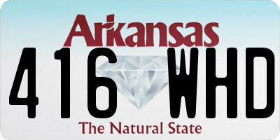 AR license plate 416WHD