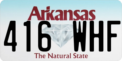AR license plate 416WHF