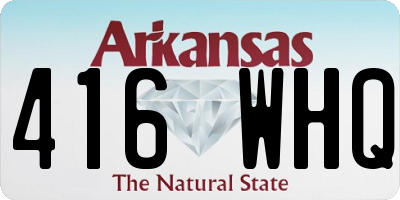 AR license plate 416WHQ