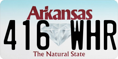 AR license plate 416WHR