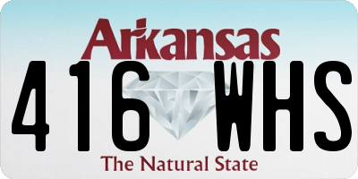 AR license plate 416WHS