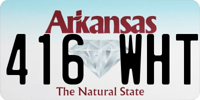AR license plate 416WHT