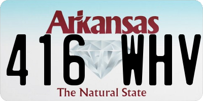 AR license plate 416WHV