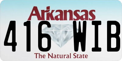 AR license plate 416WIB