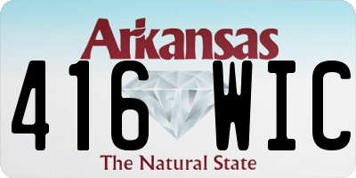 AR license plate 416WIC