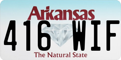 AR license plate 416WIF