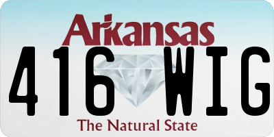 AR license plate 416WIG
