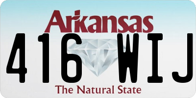 AR license plate 416WIJ