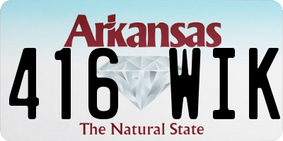 AR license plate 416WIK