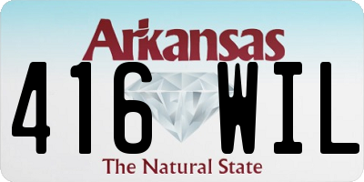 AR license plate 416WIL