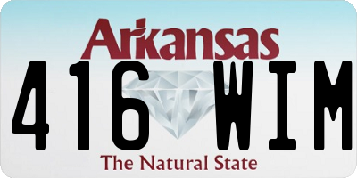 AR license plate 416WIM