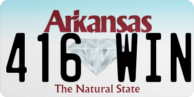 AR license plate 416WIN